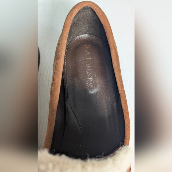 Talbot New Women's Cassidy Sherpa Loafers Moccasin Suede Brown Size 8 Cozy Foam - Picture 9 of 9